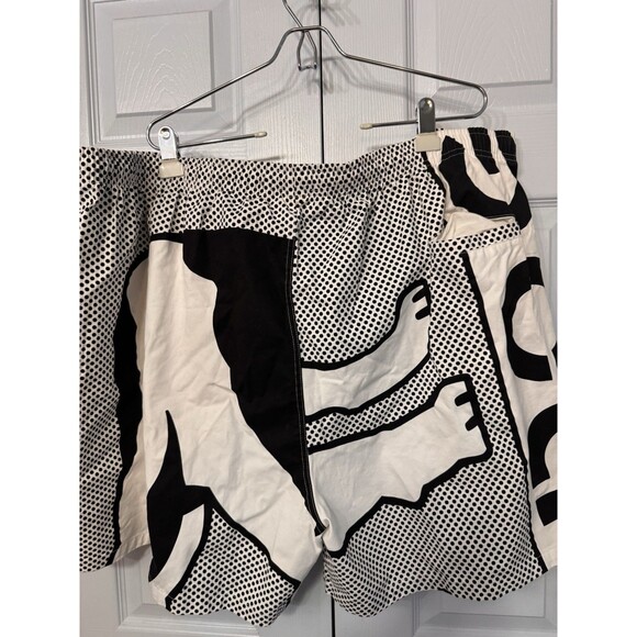 Vtg Big Dogs Big Logo Swim‎ Trunks Shorts Mesh Lined White Mens 4XL NWT - Picture 4 of 6